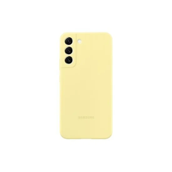 Cover Samsung S22 Plus Rainbow Silicone - Butter Yellow